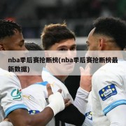 nba季后赛抢断榜(nba季后赛抢断榜最新数据)